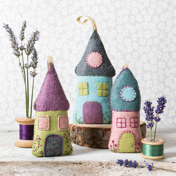 Lavender Houses  Felt Craft Kit