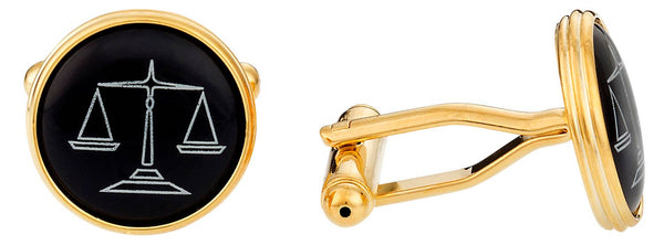 Attorney/Solicitor Cufflinks in Black Gold