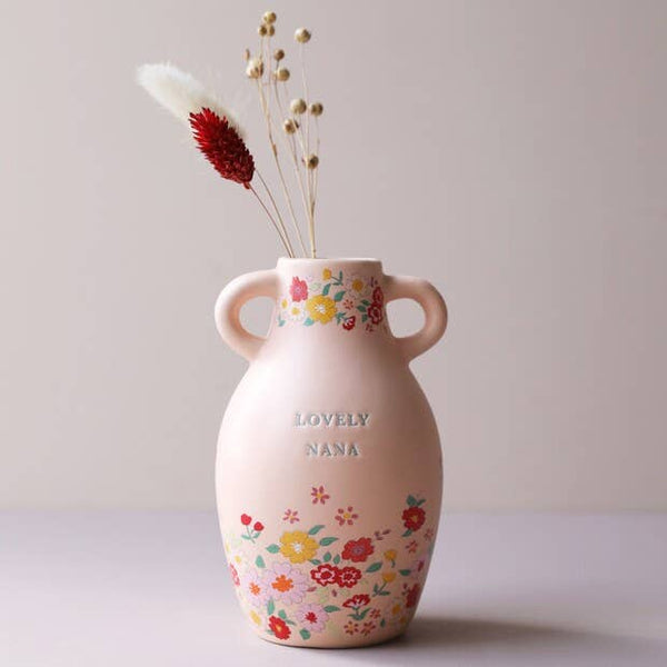 Ceramic Lovely Nana Floral Vase, H15.5cm