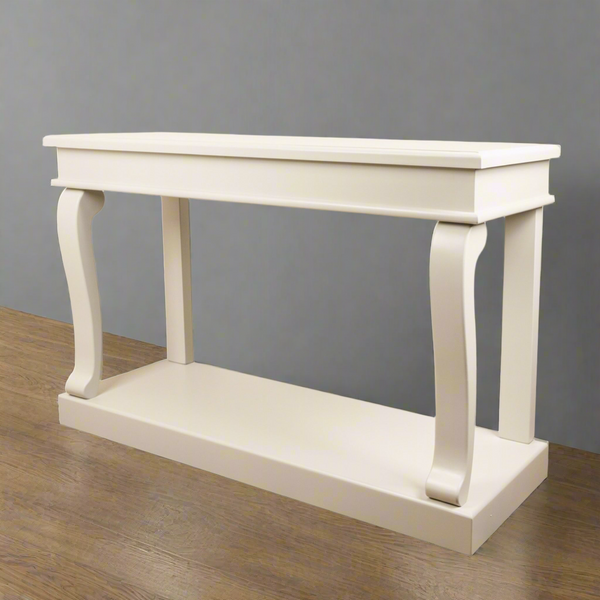 Console Table In Ivory Scroll 130mm