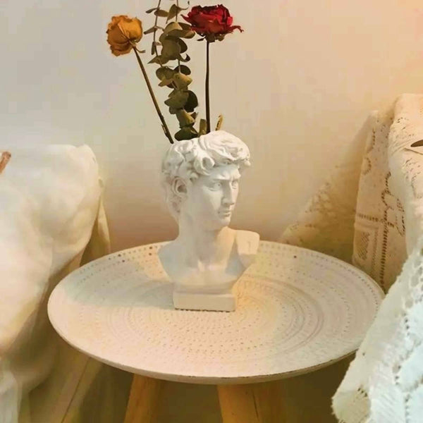 David Vase - Art Décor, Nordic Flower Pot, Home Gift, 5.9 in