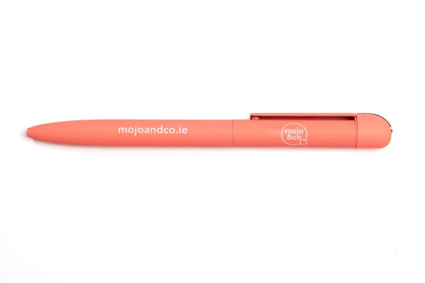 Refillable soft touch Pen – Coral by MoJo & Co