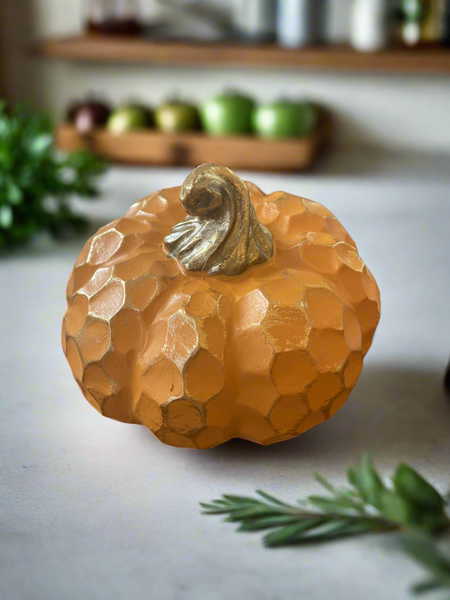 Orange Ceramic Pumpkin