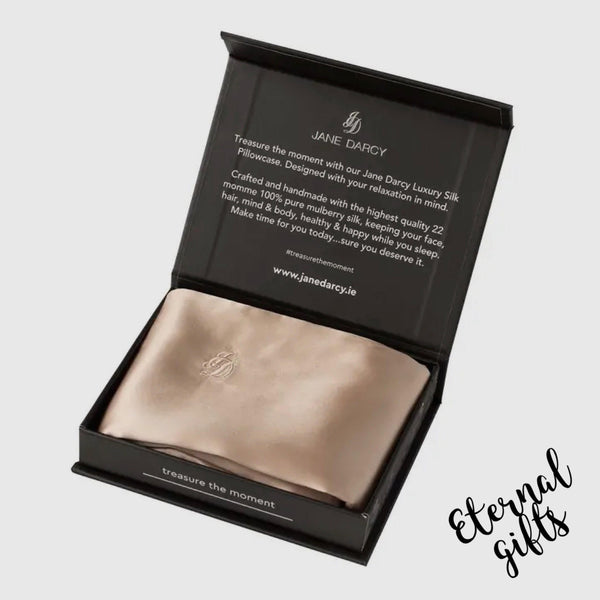 Luxury Silk Pillow Case, Champagne By Jane Darcy