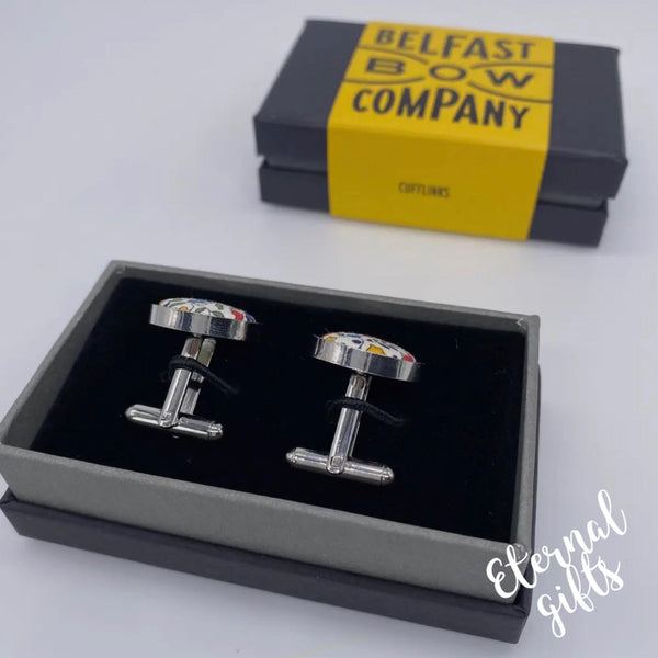 Liberty of London Cufflinks in Multi Ditsy Floral Belfast Bow Company