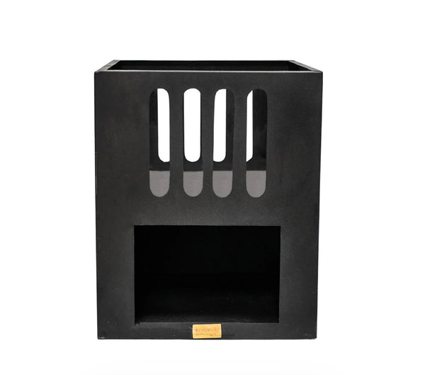 Contemporary Firebowl in Matt Black