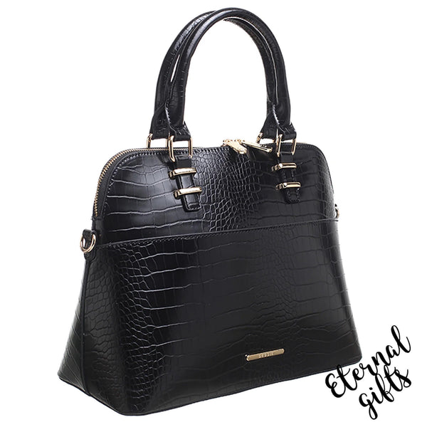 The Helena Handbag in Black by Bessie