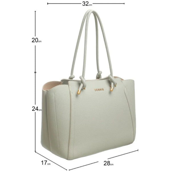The Zoey Tote Handbag in Mint by Bessie