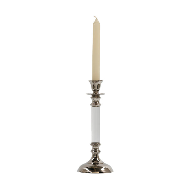 Chrome Acrylic Candle Stick 26cm
