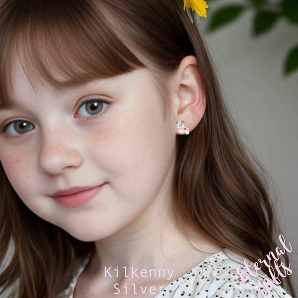 Puppy Stud Earrings by Kilkenny Silver