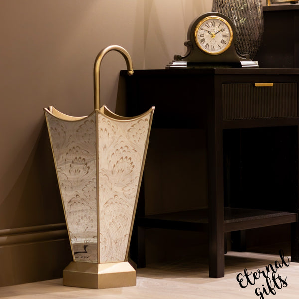 Lyra Umbrella Stand Champagne