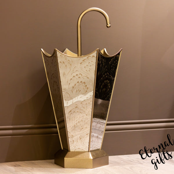 Lyra Umbrella Stand Champagne