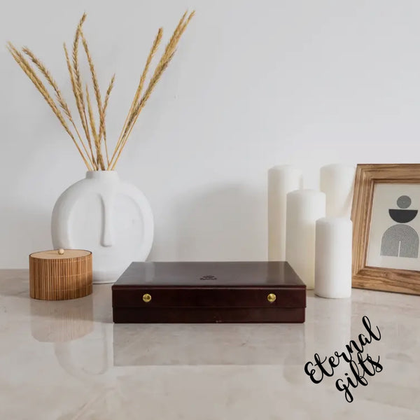 Leather Jewelry Box Accessory Box - The Line of Beauty