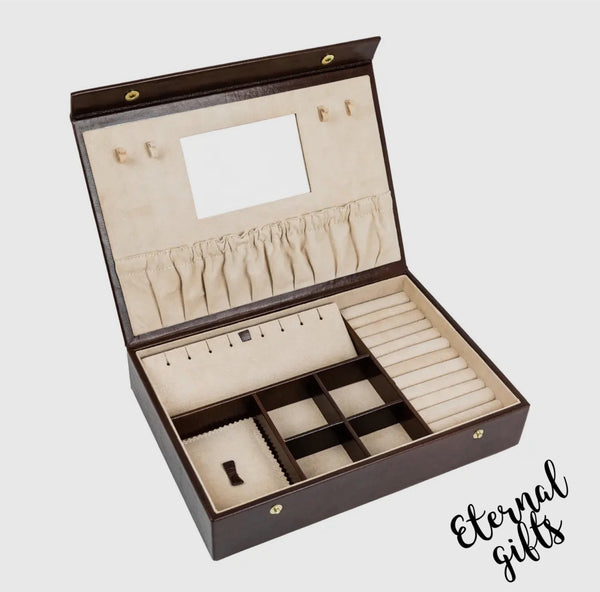 Leather Jewelry Box Accessory Box - The Line of Beauty