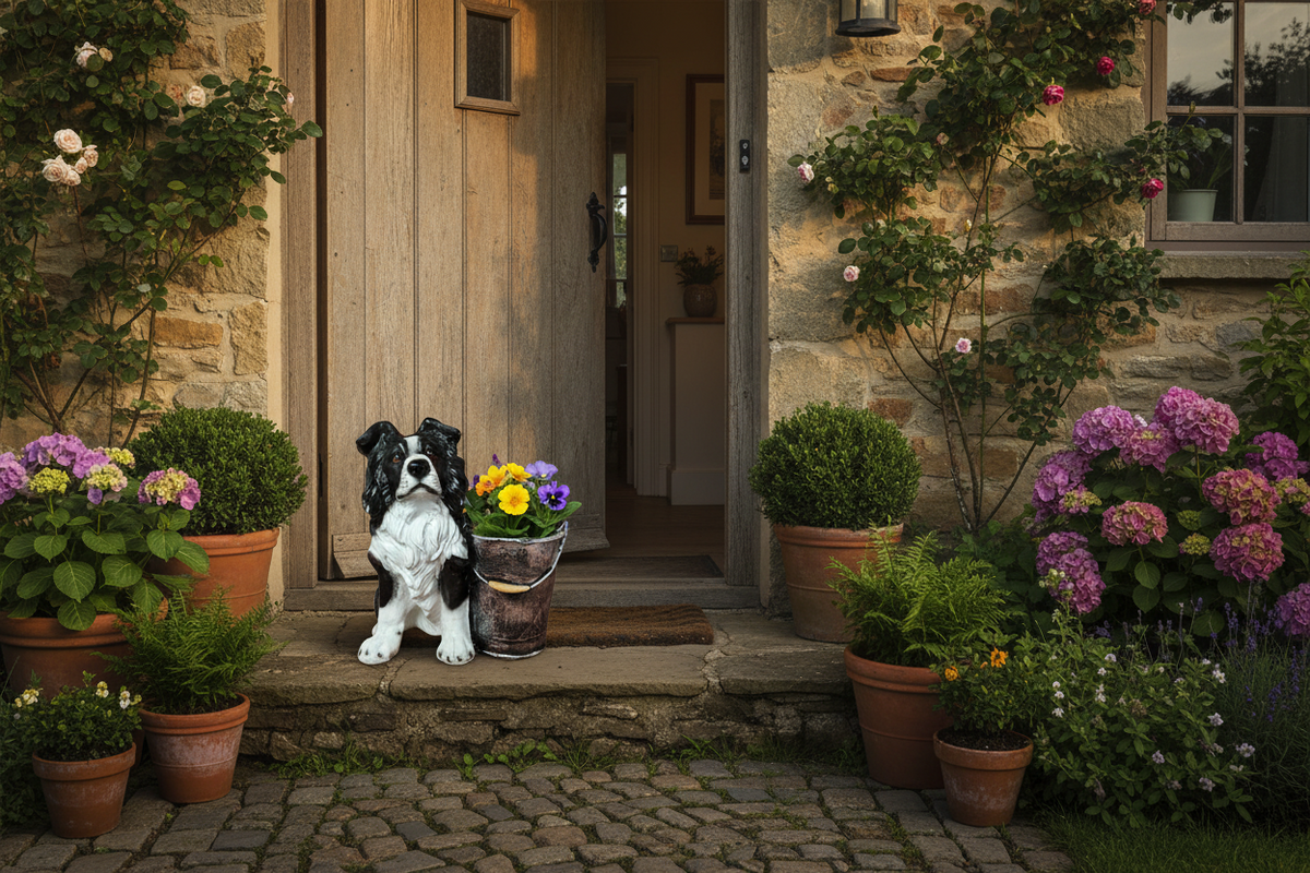 border collie plant pot Border Collie Planter – Eternal Elphin