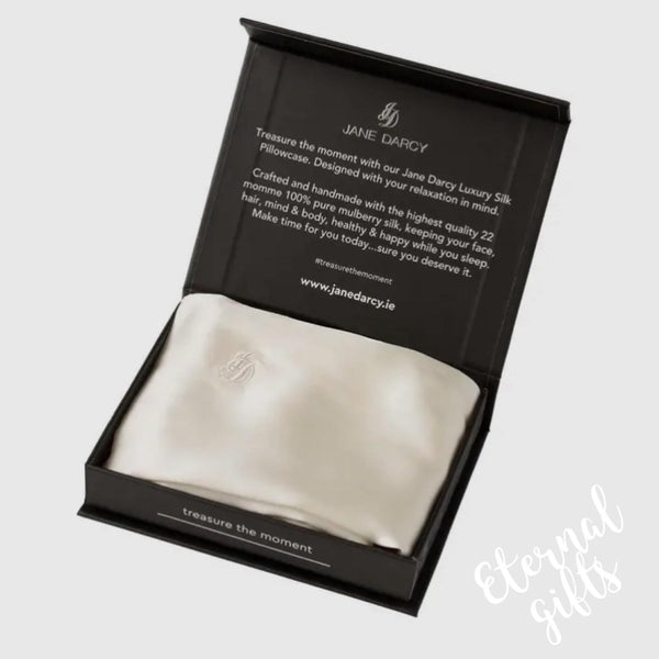 Luxury Silk Pillowcase in Ivory by Jane Darcy