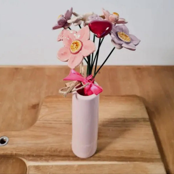 Love You Forever Ceramic Floral Bouquet
