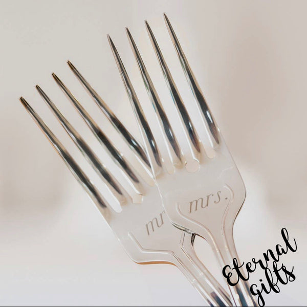 Mr. & Mrs Cake Forks