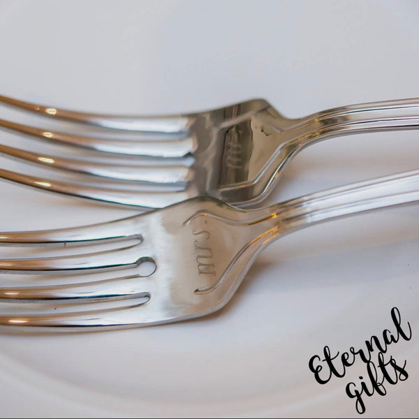 Mr. & Mrs Cake Forks