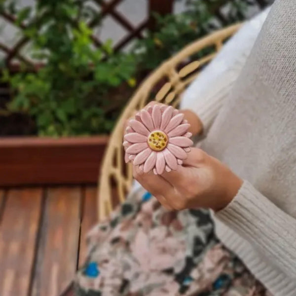 Pink Gerbera Daisy Ceramic Flower  Diameter Approx. 5 cm | 39 cm Stem