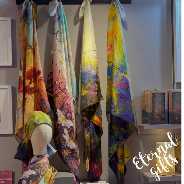 'Spring' Pure Silk Scarf by Karen Wilson Art
