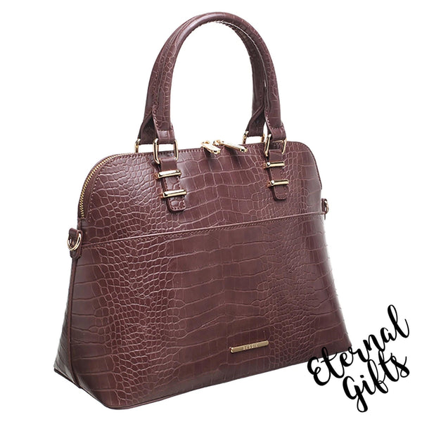 The Helena Handbag in Chocolate by Bessie