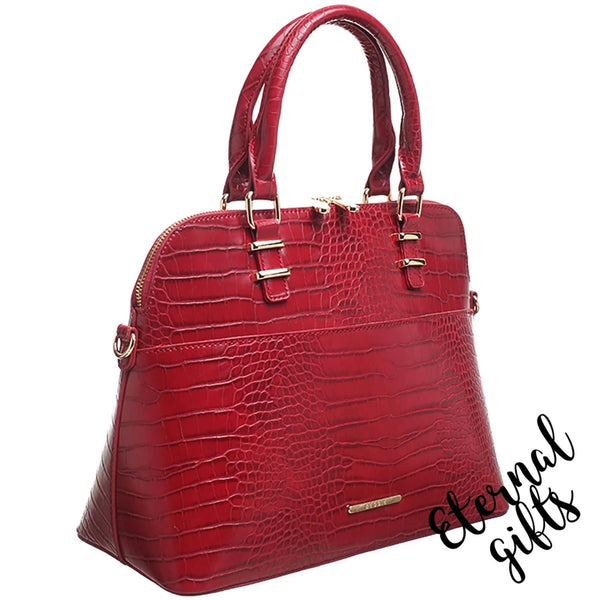 The Helena Handbag in Red by Bessie