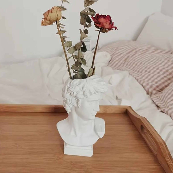 David Vase - Art Décor, Nordic Flower Pot, Home Gift, 5.9 in