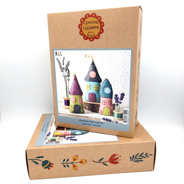 Lavender Houses  Felt Craft Kit
