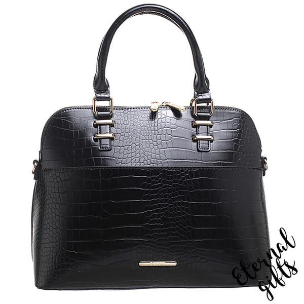 The Helena Handbag in Black by Bessie