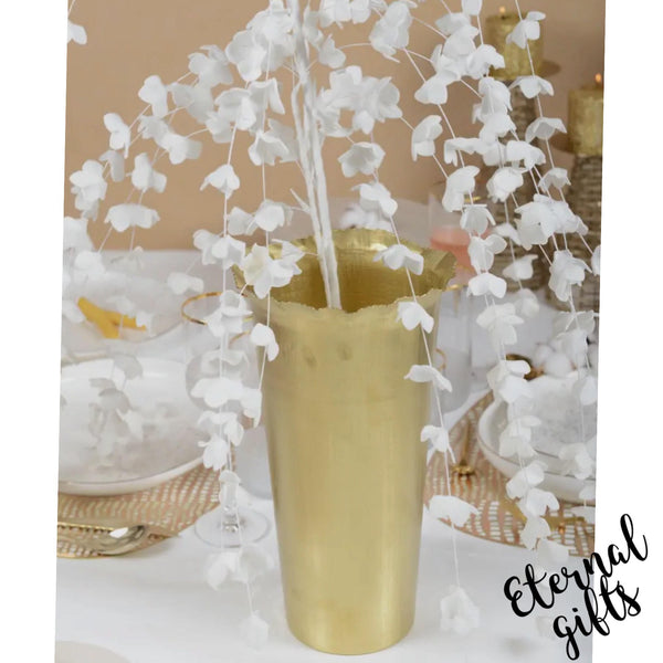 Matte Gold vase by Alucia