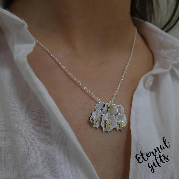 Rush Hour Sterling Silver Sheep Pendant by Banshee Silver