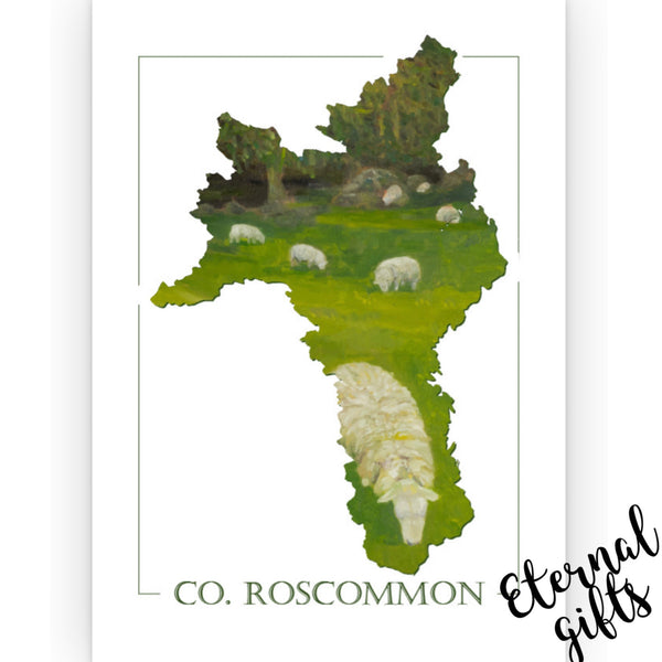 Co. Roscommon Print (Framed) by Artist Clemence Prosen