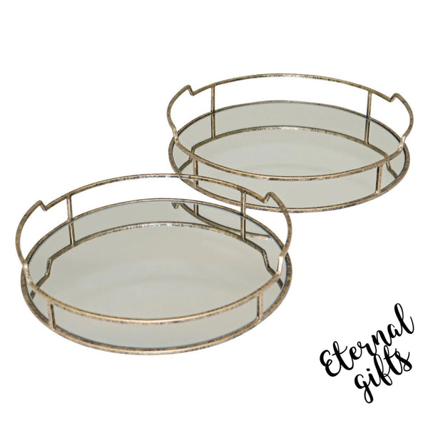Drina Trays (set of 2) - Mindy Brownes Interiors