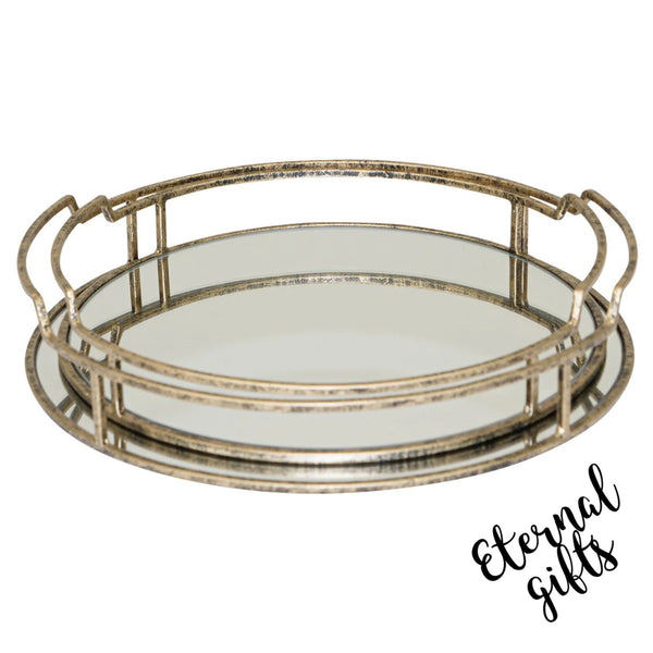 Drina Trays (set of 2) - Mindy Brownes Interiors