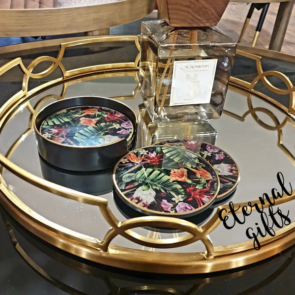Drina Trays (set of 2) - Mindy Brownes Interiors