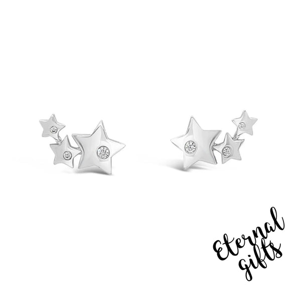 Sterling Silver Climbing/Crawler Earrings SE189SL Absolute Jewellery