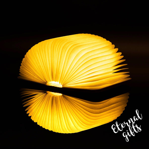 Natural Wood Smart Book Light Walnut by Gingko Design