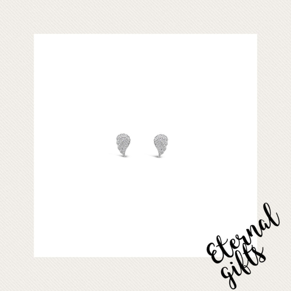 Sterling Silver Angel Wings Earrings (SE112SL)- Absolute Jewellery