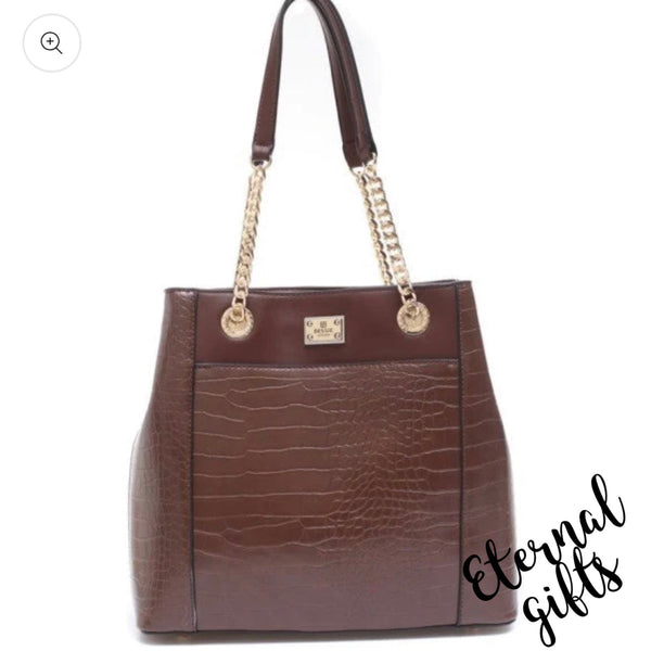 The Eleanore Tote in Coffee - Bessie London