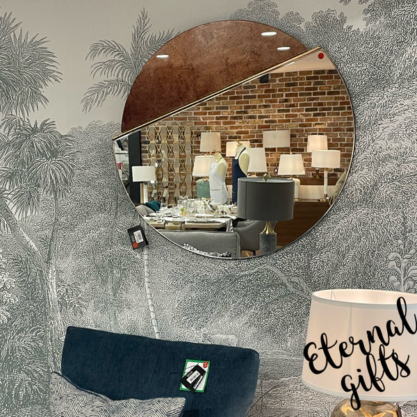 Genevieve round Mirror - Mindy Brownes Interiors