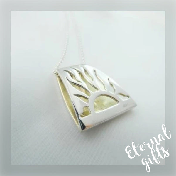 Lughnasa Earrings, Sterling Silver Sun Earrings, Elemental Jewellery by Banshee Silver