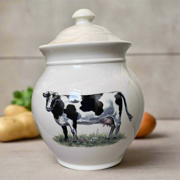 Cow Bread Crock by Shannonbridge Pottery