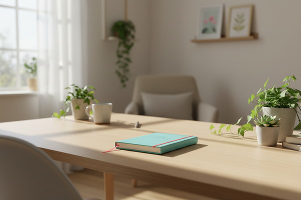 Undated Positivity & Wellness Journal (Sea Green) by Mojo & Co