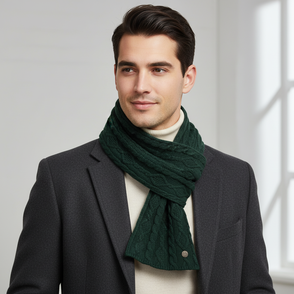 Weave Green Scarf