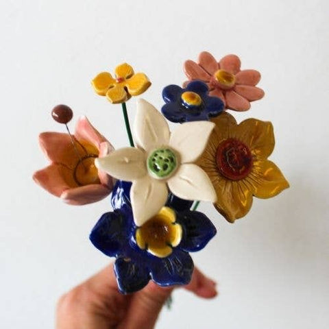 Pure happiness bouquet Ceramic Flowers