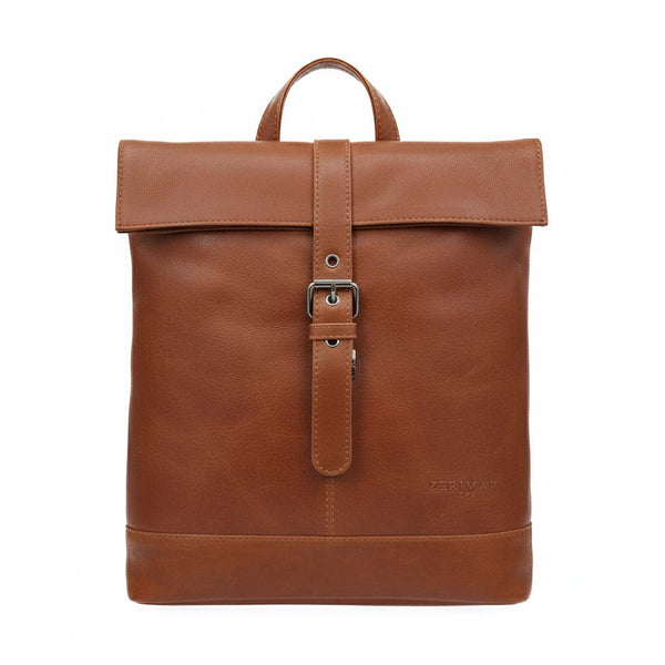 Leather Backpack in Tan by Zerimar 1942