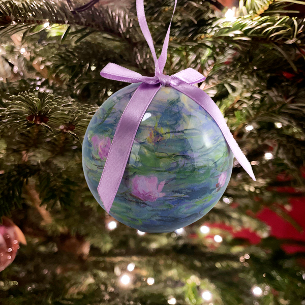 Christmas Ball, Monet, Waterlilies, ubreakable