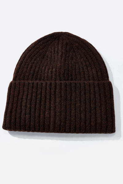 Solid Wool Beanie in Deep Red,  black or Winter White
