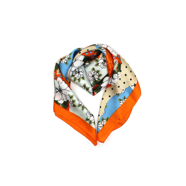 Small square with orange hues in beautiful presentation box